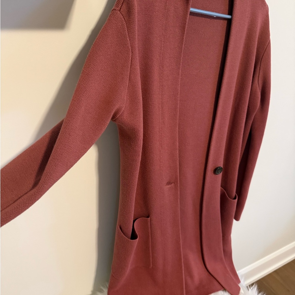 Twik Rust Open Front Cardigan - Picture 2 of 3